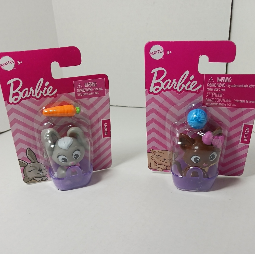 Barbie Pets Bunny & Kitten New